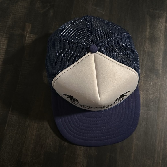 Vintage Cameo Holiday Palms R.V. Park Snap Back Trucker Hat - Picture 2 of 4